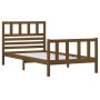 Estructura de cama madera maciza marrón miel 90x200 cm de vidaXL, Camas y somieres - Ref: Foro24-3101141, Precio: 124,41 €, D...