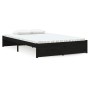 Black solid wood bed frame 120x190 cm by vidaXL, Beds and slatted bases - Ref: Foro24-814923, Price: 121,65 €, Discount: %