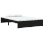 Black solid wood bed frame 120x190 cm by vidaXL, Beds and slatted bases - Ref: Foro24-814923, Price: 121,65 €, Discount: %