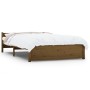 Estructura de cama madera maciza marrón miel 140x200 cm de vidaXL, Camas y somieres - Ref: Foro24-815047, Precio: 173,04 €, D...