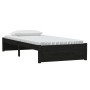 Estructura de cama madera maciza negro 90x200 cm de vidaXL, Camas y somieres - Ref: Foro24-814938, Precio: 111,99 €, Descuent...