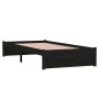 Estructura de cama madera maciza negro 90x200 cm de vidaXL, Camas y somieres - Ref: Foro24-814938, Precio: 111,99 €, Descuent...