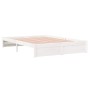 Estructura de cama de madera maciza blanco 160x200 cm de vidaXL, Camas y somieres - Ref: Foro24-814960, Precio: 132,50 €, Des...