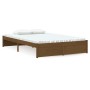 Estructura de cama madera maciza marrón miel 120x200 cm de vidaXL, Camas y somieres - Ref: Foro24-814947, Precio: 95,07 €, De...