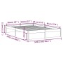 Estructura de cama madera maciza marrón miel 120x200 cm de vidaXL, Camas y somieres - Ref: Foro24-814947, Precio: 95,07 €, De...