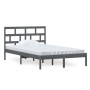 Estructura de cama madera maciza de pino gris 120x200 cm de vidaXL, Camas y somieres - Ref: Foro24-3101215, Precio: 134,48 €,...