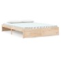 Estructura de cama de madera maciza 160x200 cm de vidaXL, Camas y somieres - Ref: Foro24-814959, Precio: 151,79 €, Descuento: %