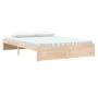 Estructura de cama de madera maciza 160x200 cm de vidaXL, Camas y somieres - Ref: Foro24-814959, Precio: 151,79 €, Descuento: %