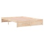 Estructura de cama de madera maciza 160x200 cm de vidaXL, Camas y somieres - Ref: Foro24-814959, Precio: 151,79 €, Descuento: %