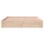 Estructura de cama de madera maciza 160x200 cm de vidaXL, Camas y somieres - Ref: Foro24-814959, Precio: 151,79 €, Descuento: %