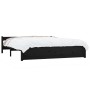 Black solid wood bed frame 160x200 cm by vidaXL, Beds and slatted bases - Ref: Foro24-815058, Price: 127,61 €, Discount: %