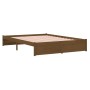 Honey brown solid wood bed frame 160x200 cm by vidaXL, Beds and slatted bases - Ref: Foro24-814962, Price: 174,99 €, Discount: %