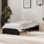 Estructura de cama individual madera maciza negra 90x190 cm de vidaXL, Camas y somieres - Ref: Foro24-814918, Precio: 87,64 €...