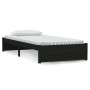 Estructura de cama individual madera maciza negra 90x190 cm de vidaXL, Camas y somieres - Ref: Foro24-814918, Precio: 87,64 €...