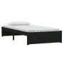 Estructura de cama individual madera maciza negra 90x190 cm de vidaXL, Camas y somieres - Ref: Foro24-814918, Precio: 87,64 €...