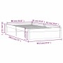 Estructura de cama individual madera maciza negra 90x190 cm de vidaXL, Camas y somieres - Ref: Foro24-814918, Precio: 87,64 €...