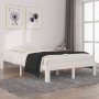 Solid white pine wood bed frame 120x200 cm by vidaXL, Beds and slatted bases - Ref: Foro24-810361, Price: 99,01 €, Discount: %