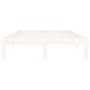 Estructura de cama madera maciza de pino blanco 120x200 cm de vidaXL, Camas y somieres - Ref: Foro24-810361, Precio: 99,01 €,...