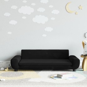 Black velvet children's sofa 100x54x33 cm by vidaXL, Baby and Toddler Furniture - Ref: Foro24-3196383, Price: 85,23 €, Discou...