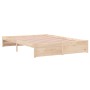 Solid wood bed frame 140x200 cm by vidaXL, Beds and slatted bases - Ref: Foro24-814949, Price: 117,70 €, Discount: %