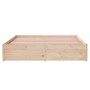 Solid wood bed frame 140x200 cm by vidaXL, Beds and slatted bases - Ref: Foro24-814949, Price: 117,70 €, Discount: %