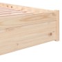 Solid wood bed frame 140x200 cm by vidaXL, Beds and slatted bases - Ref: Foro24-814949, Price: 117,70 €, Discount: %