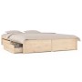 Estructura de cama con cajones 140x190 cm de vidaXL, Camas y somieres - Ref: Foro24-3103503, Precio: 199,99 €, Descuento: %