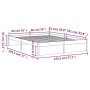 Estructura de cama de madera maciza gris 140x190 cm de vidaXL, Camas y somieres - Ref: Foro24-814931, Precio: 104,00 €, Descu...