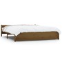 Estructura de cama madera maciza marrón miel 160x200 cm de vidaXL, Camas y somieres - Ref: Foro24-815057, Precio: 180,23 €, D...