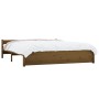 Estructura de cama madera maciza marrón miel 160x200 cm de vidaXL, Camas y somieres - Ref: Foro24-815057, Precio: 180,23 €, D...