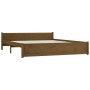 Estructura de cama madera maciza marrón miel 160x200 cm de vidaXL, Camas y somieres - Ref: Foro24-815057, Precio: 180,23 €, D...