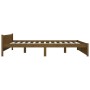 Estructura de cama madera maciza marrón miel 160x200 cm de vidaXL, Camas y somieres - Ref: Foro24-815057, Precio: 180,23 €, D...