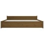 Estructura cama madera maciza marrón miel Super King 180x200 cm de vidaXL, Camas y somieres - Ref: Foro24-815062, Precio: 179...