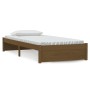 Estructura de cama madera maciza marrón miel 90x200 cm de vidaXL, Camas y somieres - Ref: Foro24-814937, Precio: 83,08 €, Des...