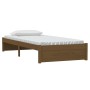 Estructura de cama madera maciza marrón miel 90x200 cm de vidaXL, Camas y somieres - Ref: Foro24-814937, Precio: 83,08 €, Des...