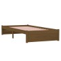 Estructura de cama madera maciza marrón miel 90x200 cm de vidaXL, Camas y somieres - Ref: Foro24-814937, Precio: 83,08 €, Des...