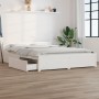 Estructura de cama con cajones blanco 140x190 cm de vidaXL, Camas y somieres - Ref: Foro24-3103550, Precio: 244,44 €, Descuen...