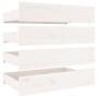 White bed frame with drawers 140x190 cm by vidaXL, Beds and slatted bases - Ref: Foro24-3103550, Price: 244,44 €, Discount: %