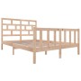 Solid pine wood bed frame 120x200 cm by vidaXL, Beds and slatted bases - Ref: Foro24-3101343, Price: 121,54 €, Discount: %