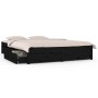 Bed frame with drawers black 140x200 cm by vidaXL, Beds and slatted bases - Ref: Foro24-3103517, Price: 270,99 €, Discount: %