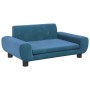 Blaues Samt-Kindersofa 70x45x33 cm von vidaXL, Baby- und Kleinkindmöbel - Ref: Foro24-3196386, Preis: 64,99 €, Rabatt: %