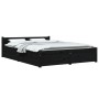 Bed frame with drawers black 120x200 cm by vidaXL, Beds and slatted bases - Ref: Foro24-3103558, Price: 345,93 €, Discount: %