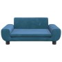 Blaues Samt-Kindersofa 70x45x33 cm von vidaXL, Baby- und Kleinkindmöbel - Ref: Foro24-3196386, Preis: 64,99 €, Rabatt: %