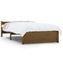 Estructura de cama madera maciza marrón miel 90x200 cm de vidaXL, Camas y somieres - Ref: Foro24-815032, Precio: 114,10 €, De...