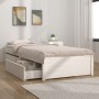 Estructura de cama individual con cajones blanco 90x190 cm de vidaXL, Camas y somieres - Ref: Foro24-3103459, Precio: 190,60 ...