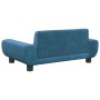 Blaues Samt-Kindersofa 70x45x33 cm von vidaXL, Baby- und Kleinkindmöbel - Ref: Foro24-3196386, Preis: 64,99 €, Rabatt: %