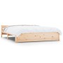 Estructura de cama madera maciza 150x200 cm de vidaXL, Camas y somieres - Ref: Foro24-815049, Precio: 120,07 €, Descuento: %