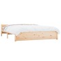 Estructura de cama madera maciza 150x200 cm de vidaXL, Camas y somieres - Ref: Foro24-815049, Precio: 120,07 €, Descuento: %