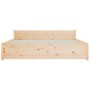 Estructura de cama madera maciza 150x200 cm de vidaXL, Camas y somieres - Ref: Foro24-815049, Precio: 120,07 €, Descuento: %