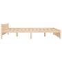 Estructura de cama madera maciza 150x200 cm de vidaXL, Camas y somieres - Ref: Foro24-815049, Precio: 120,07 €, Descuento: %